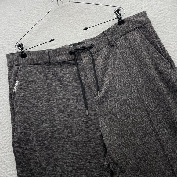 Mauvais Other - Mauvais Pants Mens 40x30 Heather Gray Drawstring Trousers Resort Woven Tapered
